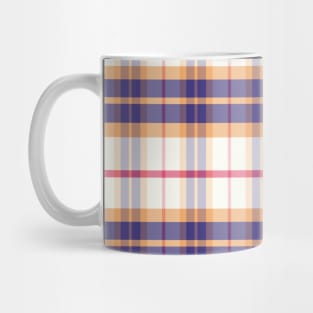 Sunset and Sunrise Aesthetic Ossian 1 Hand Drawn Textured Plaid Pattern Mug